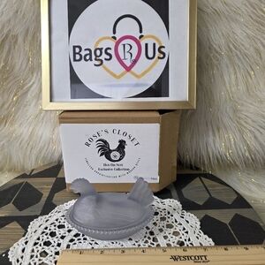 ROSE'S CLOSET HEN ON THE NEST EXCLUSIVE COLLECTION SATIN SMOKE NIB SOLD OUT HTF